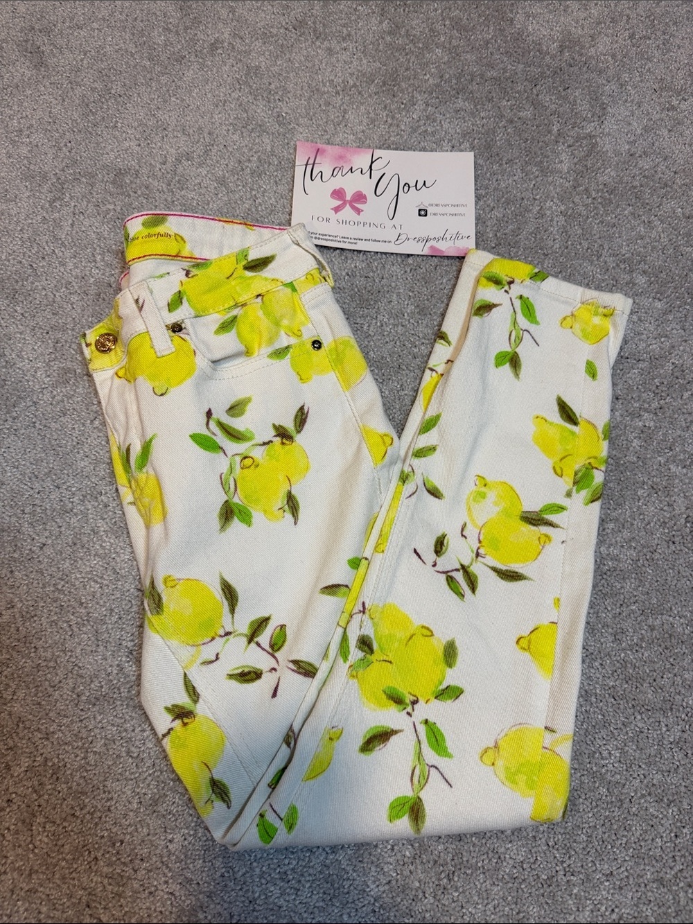 kate spade Broome Street Lemon Jeans